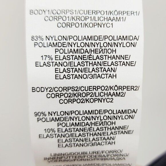 La Blanca Womens Black One-Piece Swimsuit Size 6 With Shirred Front Design - Picture 9 of 9